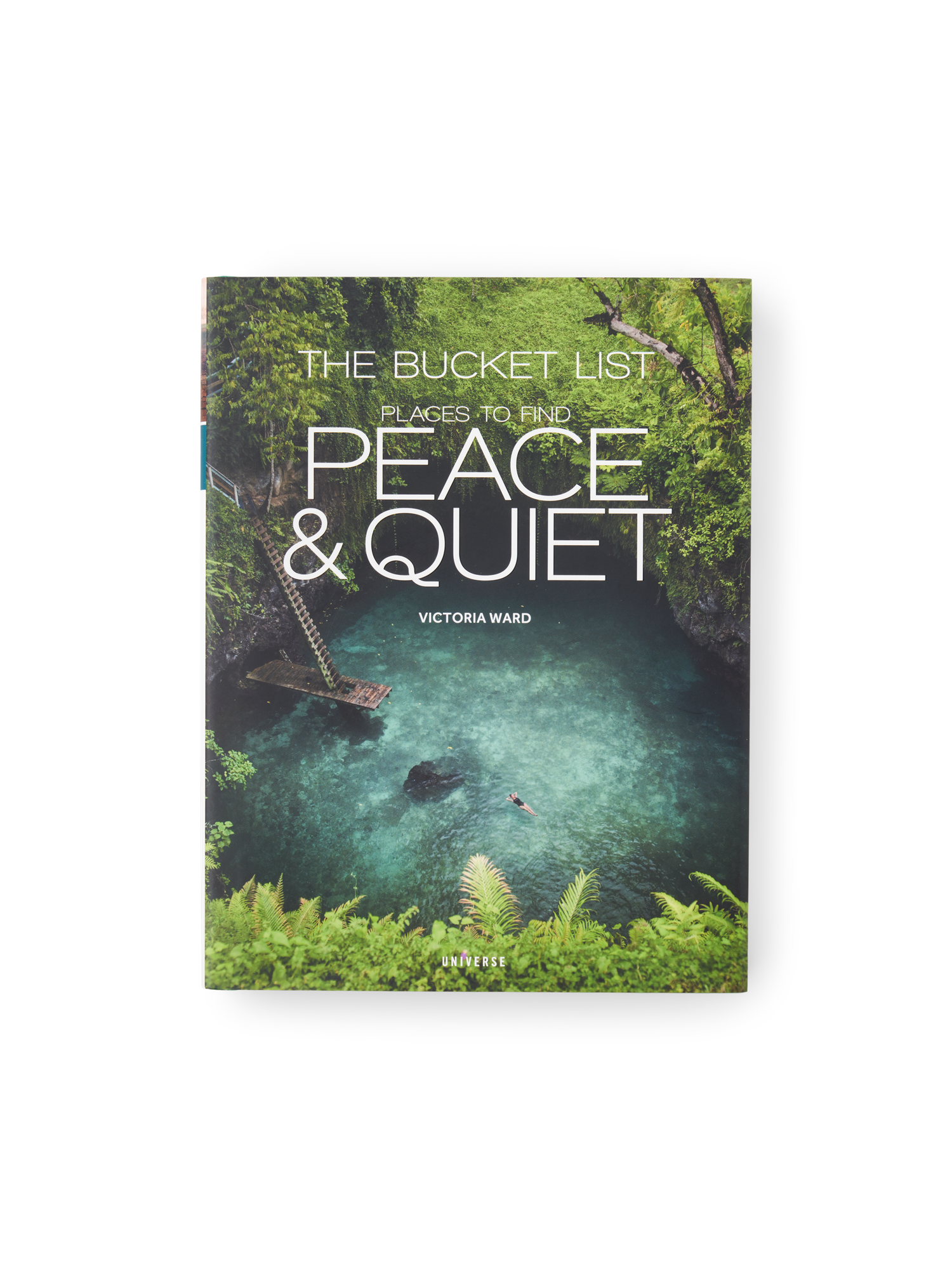 The Bucket List: Places to Find Peace and Quiet | Hardcover. Engelsk. 18,0 x 4,0 x 23,5 cm. 416 sider.  | Olive Green | New Mags