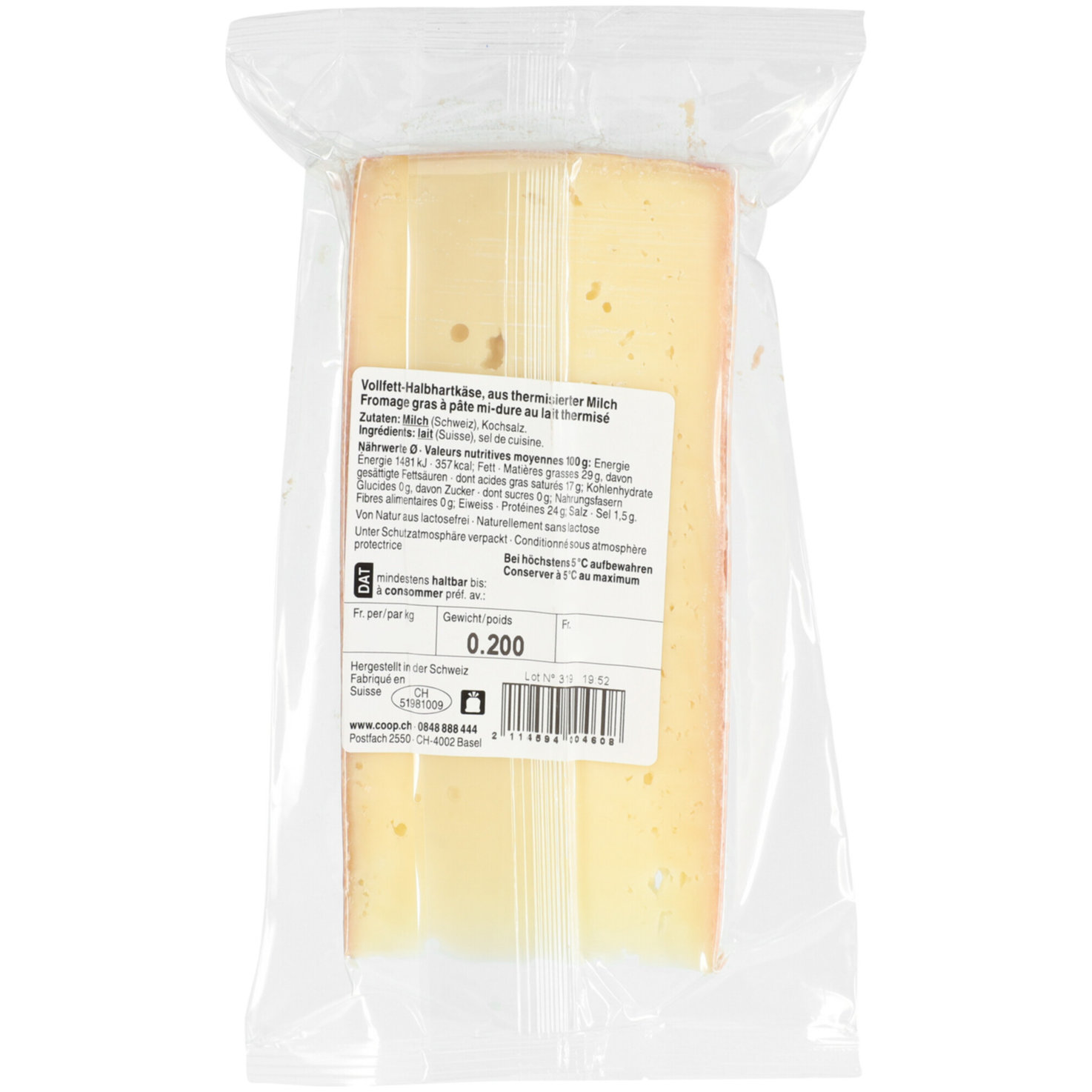 Vacherin Fribourgeois AOP Extra ca. 220g