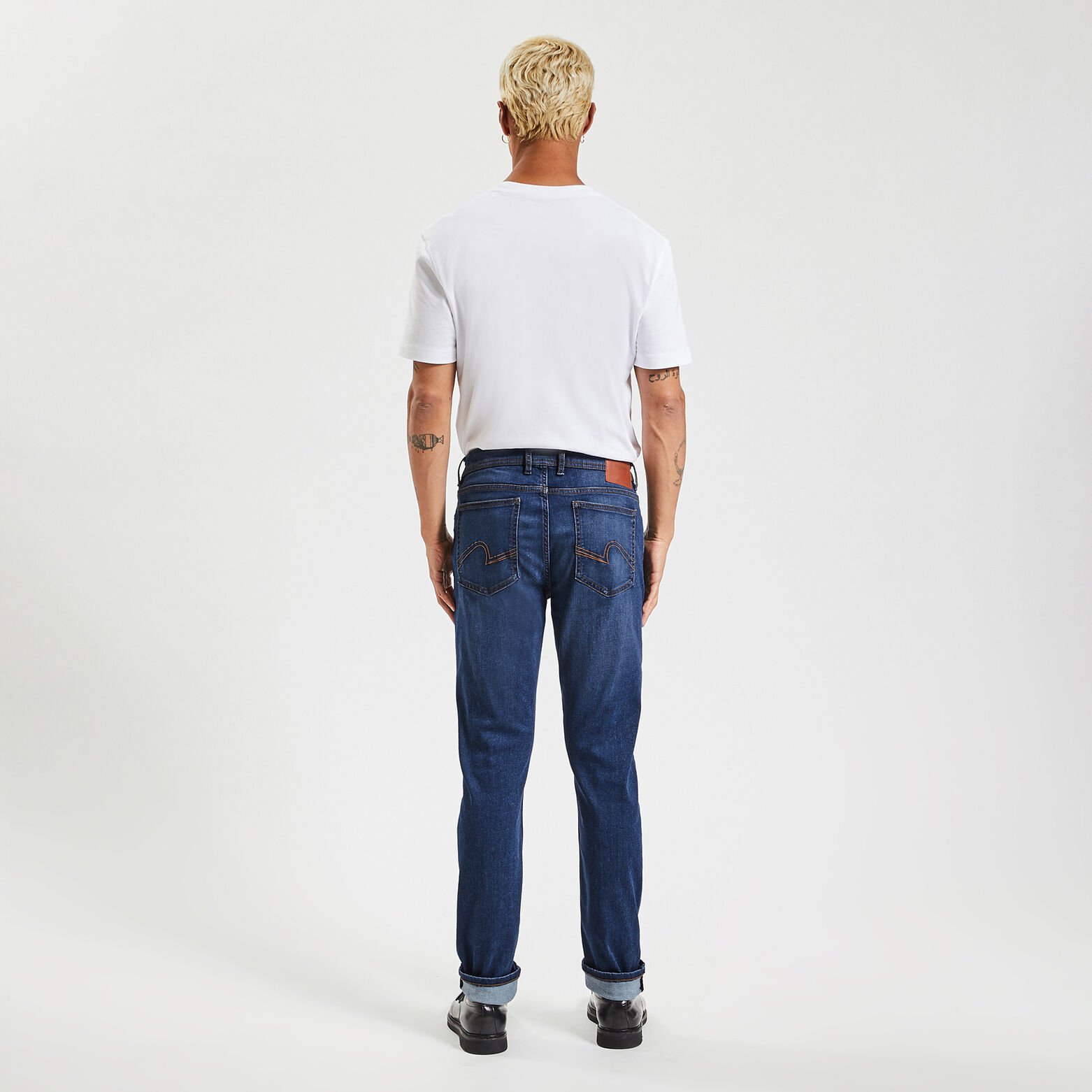 Jean slim urbanflex 4 longueurs Bleu