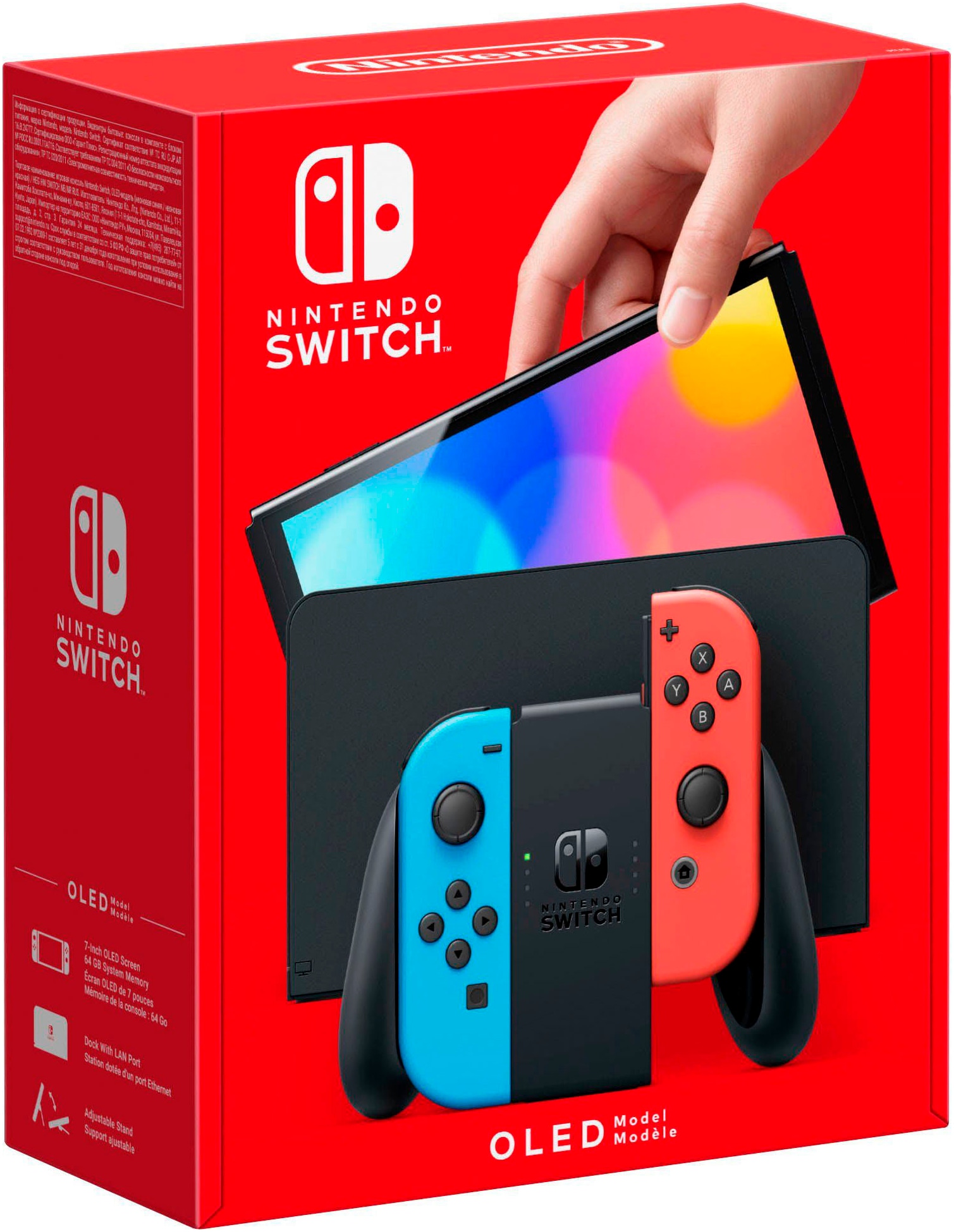 Nintendo Switch Konsolen-Set »OLED Neon + Mario Kart 8 Deluxe« 64 GB