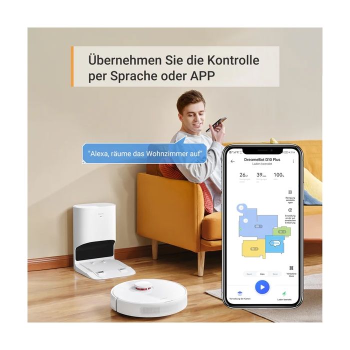 Dreame Saugroboter mit Wischfunktion D10 Plus