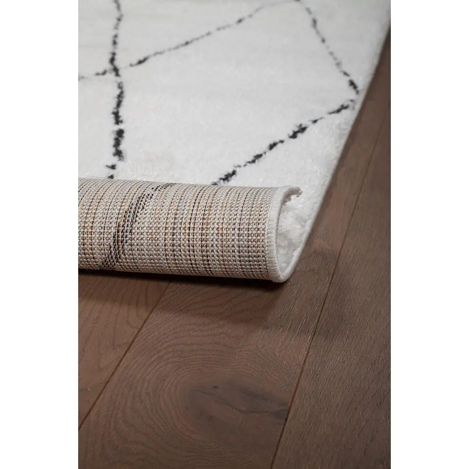 Dutch Lifestyle - Polyester - Vloerkleed - 300x200cm - Wit
