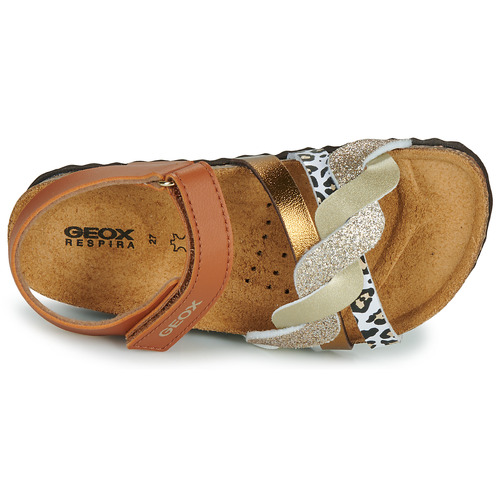 Geox - J ADRIEL GIRL - Marron / Doré