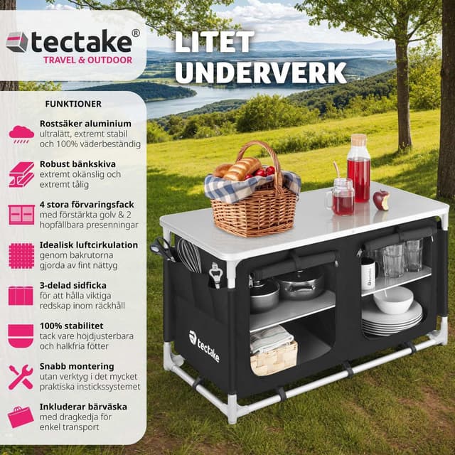 Campingskab Komfort med 4 rum