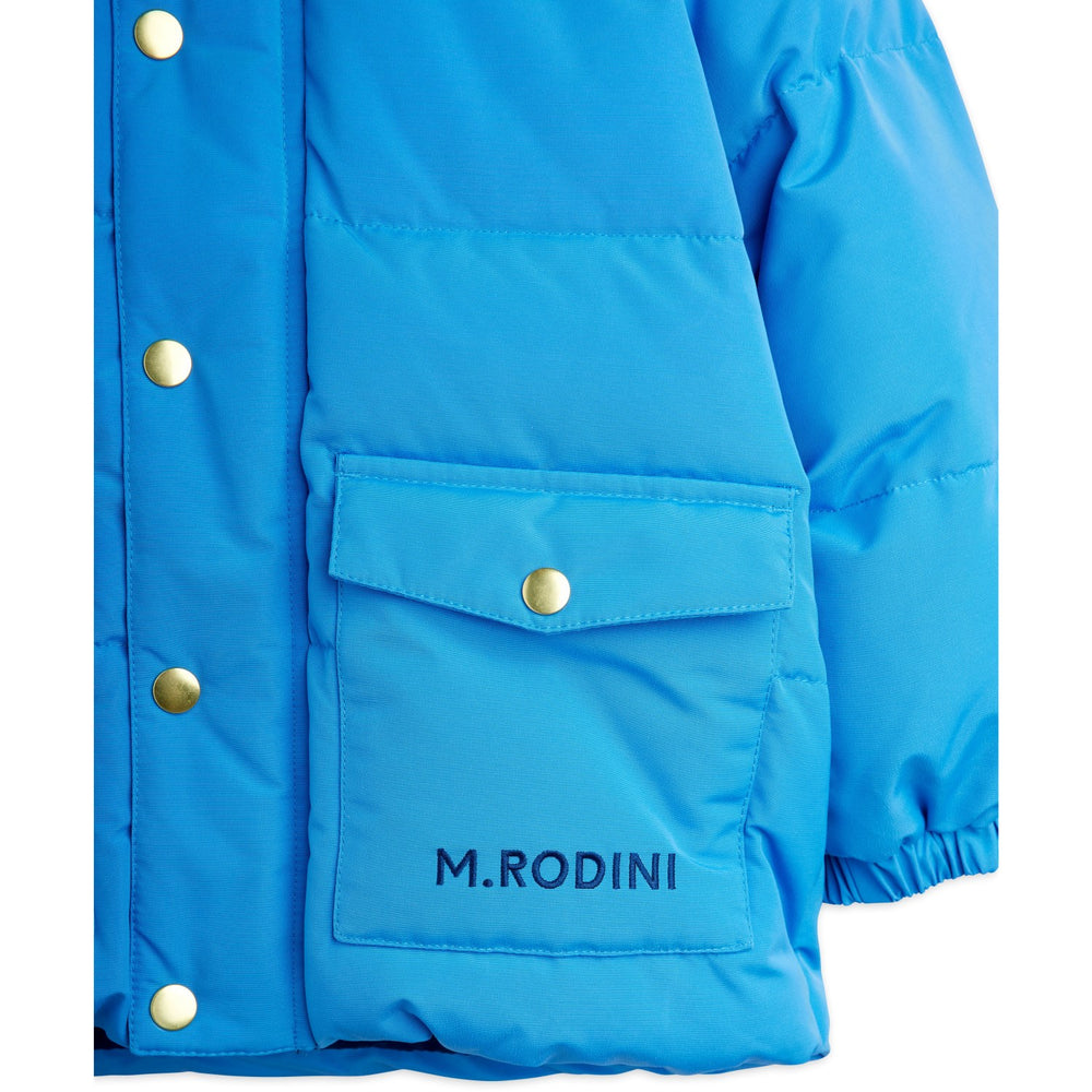 Køb Mini Rodini Blue Solid Heavy Puffer