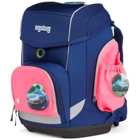 ergobag Fluoreszierendes LED Seitentaschen-Set Pink / Rosa, 3-teilig