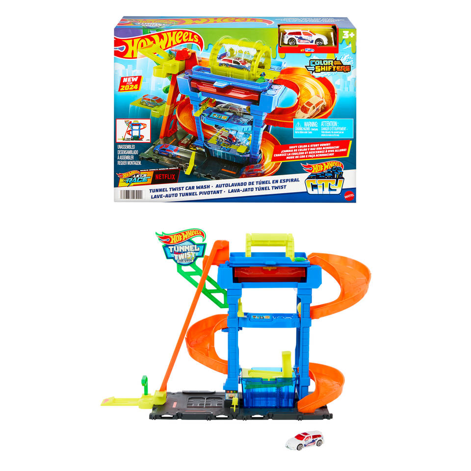 Hot Wheels City Tunnel Twist Car Wash racebaan