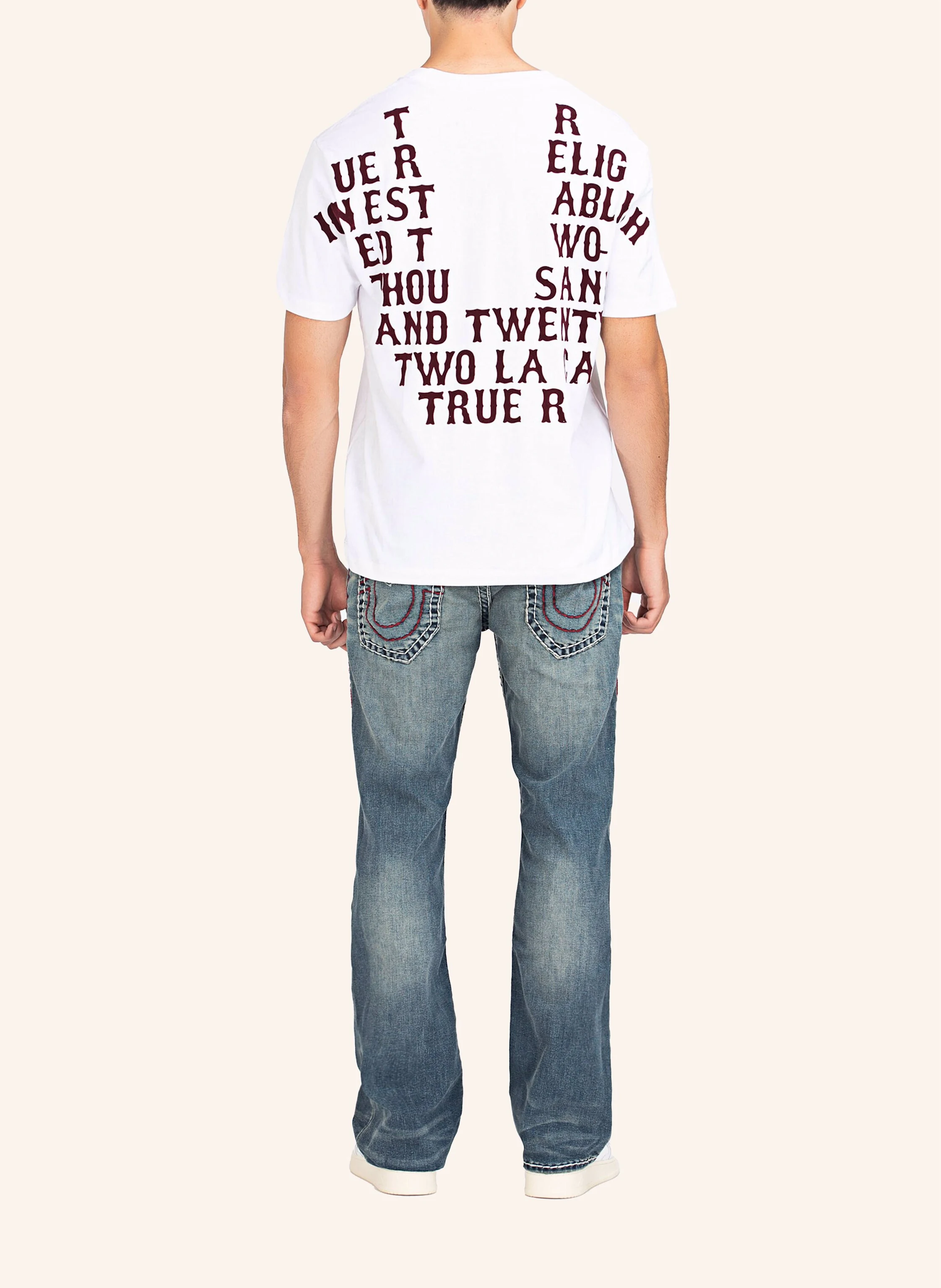 TRUE RELIGION T-Shirt WESTERN FLOCK