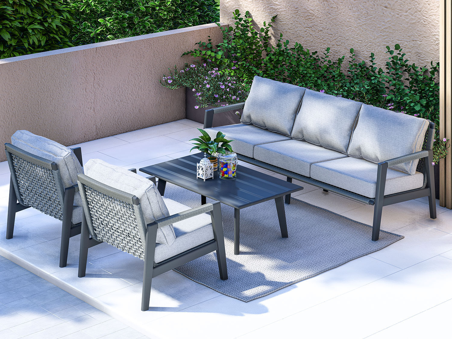 Lounge-Set 4-teilig