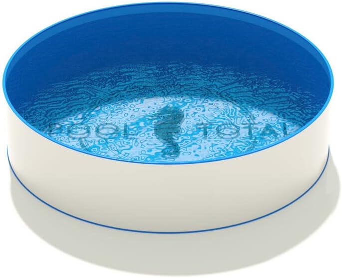 POOL Total Rundpool Stahlwandbecken Ø 3,50 x 1,20 m, Folie blau 0,80 mm