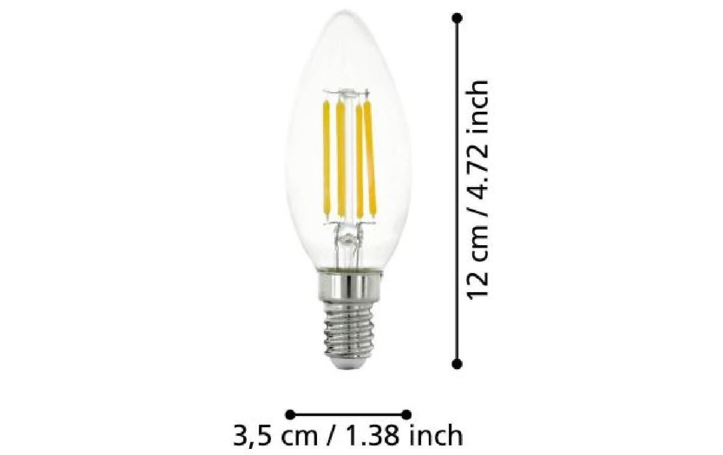 Lampe 4 W E14 WarmweissFilament LED-Glühbirne