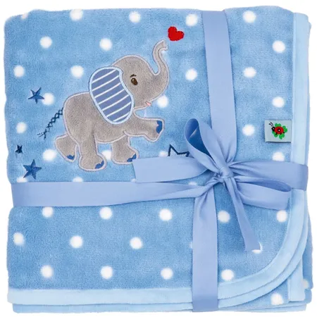 Die Spiegelburg Kuscheldecke, hellblau - BabyGlück (ca. 75x100 cm)