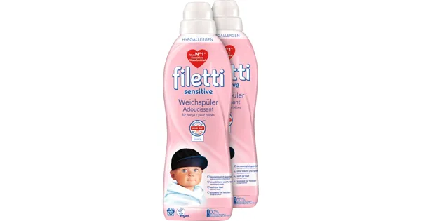 Filetti Weichspüler 2 x 37 Waschgänge