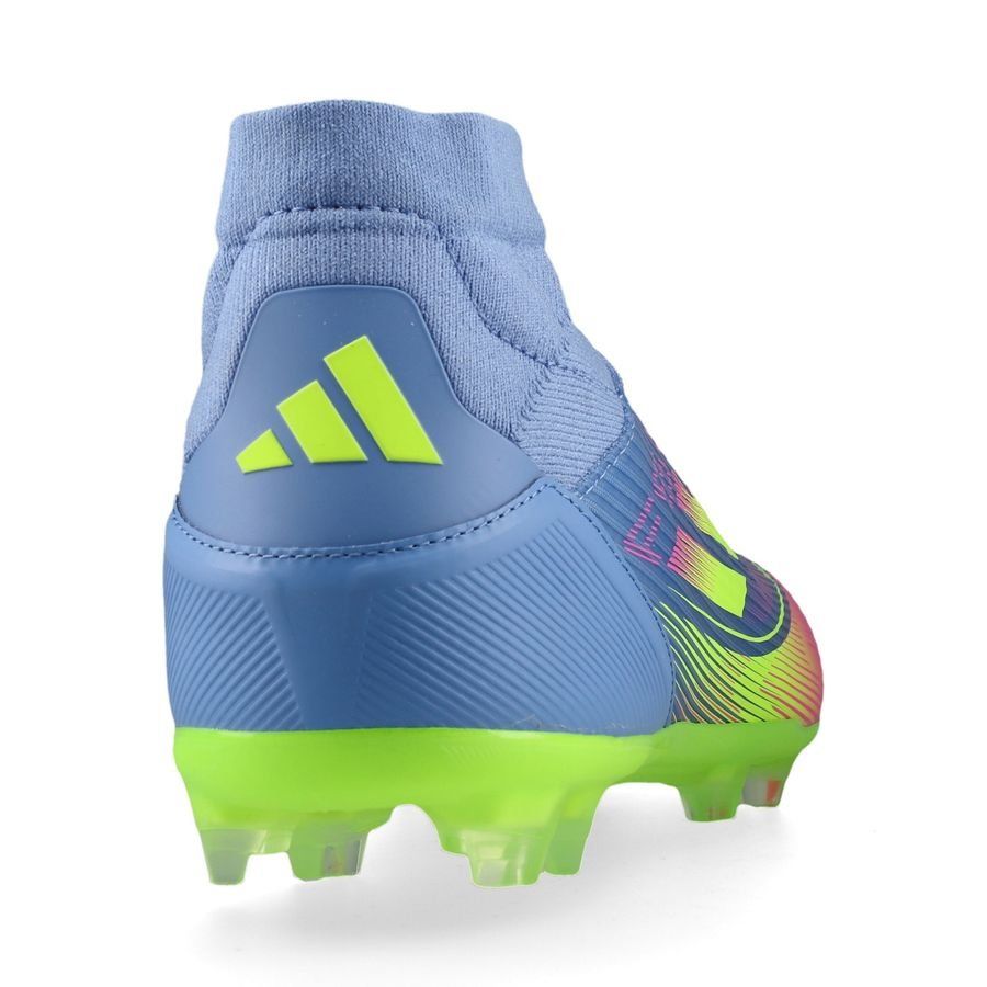 adidas F50 League Mid FG/AG Celestial Victory - Blue Fusion/Lucid Lemon/Lucid Pink Femme