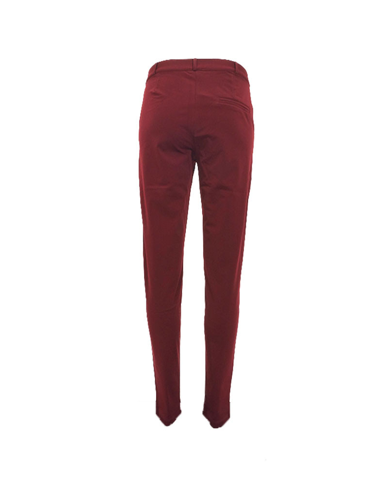 HBT BASICS - CHRISTINA PANTALON CITY SLIM BORDEAUX