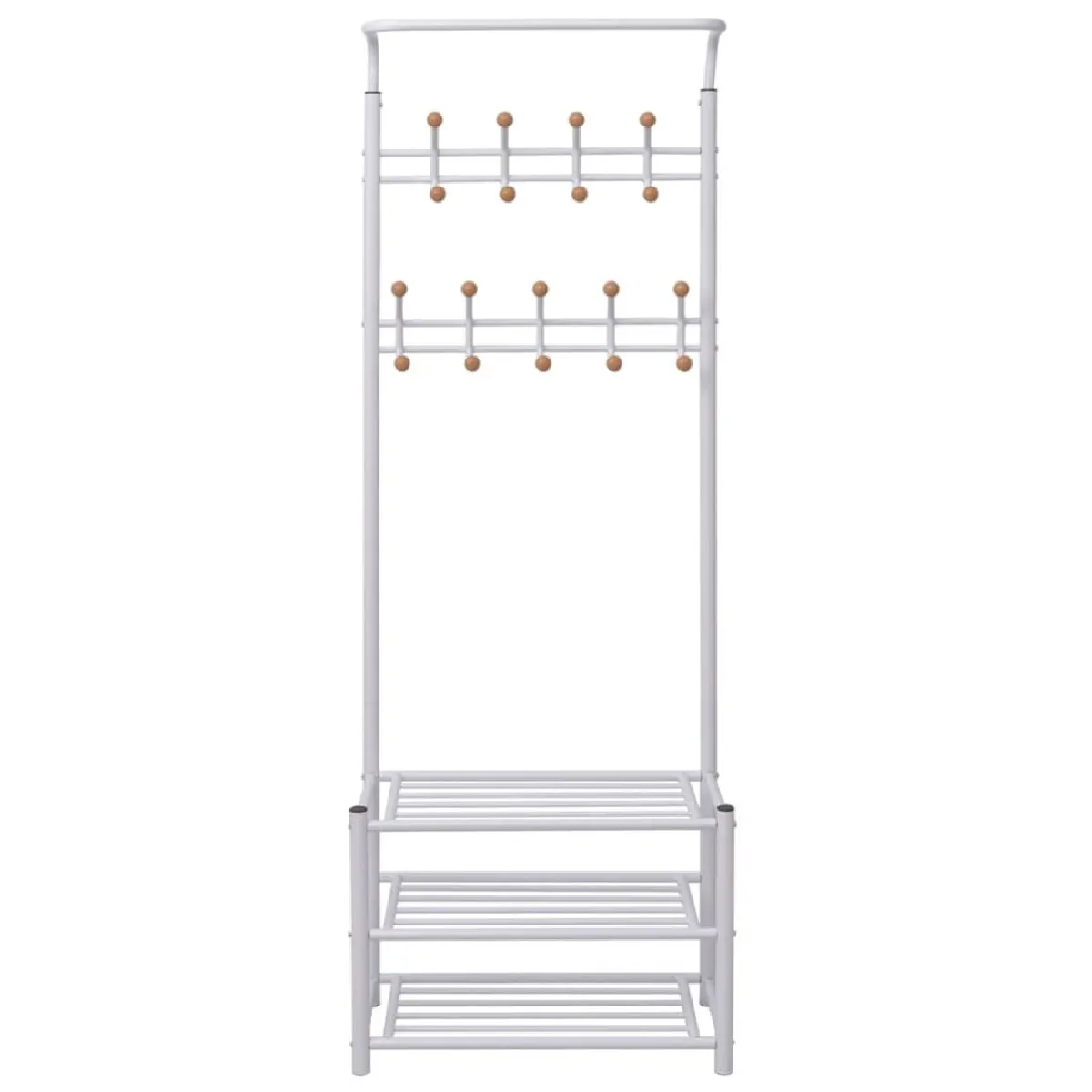 Decoshop26 Porte-manteau - Blanc