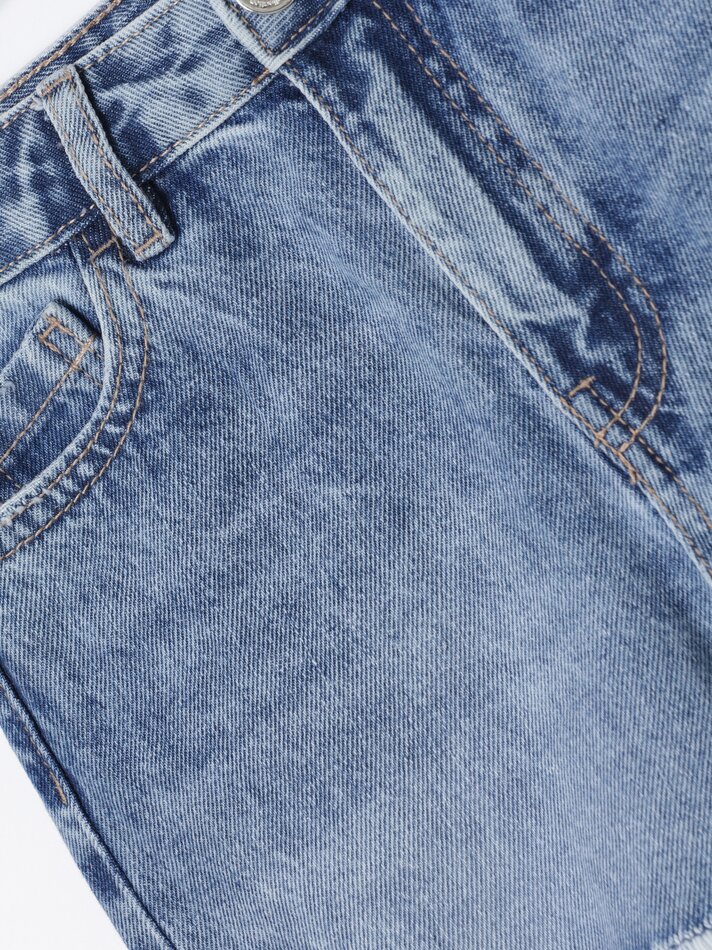 Shorts jeans rasgados - Índigo