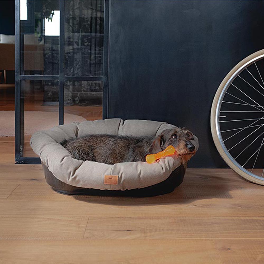 Ferplast panier chien avec coussin sofa' 8 lavable, lit pour chien en plastique rembourré, corbeille en plastique et coussin pour