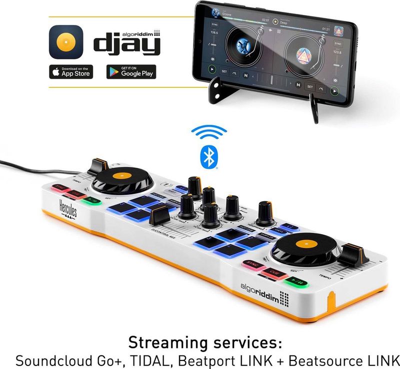Hercules - DJ Control Mix - Bluetooth Draadloze DJ-controller - Voor Smartphones