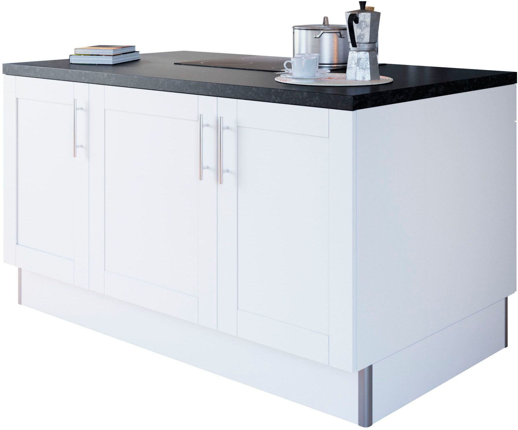 KOCHSTATION Kochinsel »KS-Ahus« Kücheninsel, Breite 160 cm, wahlw. mit E-Gerät, Soft Close Funktion