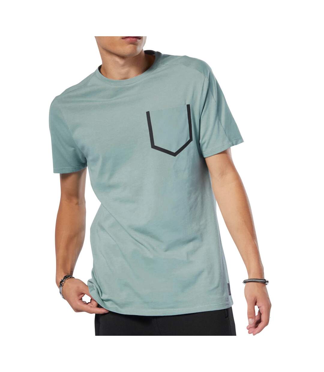 T-shirt Bleu Homme Reebok Move Tee