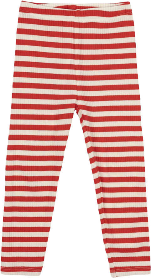 The New TNSTFro Uni Rib Leggings Poppy red striped