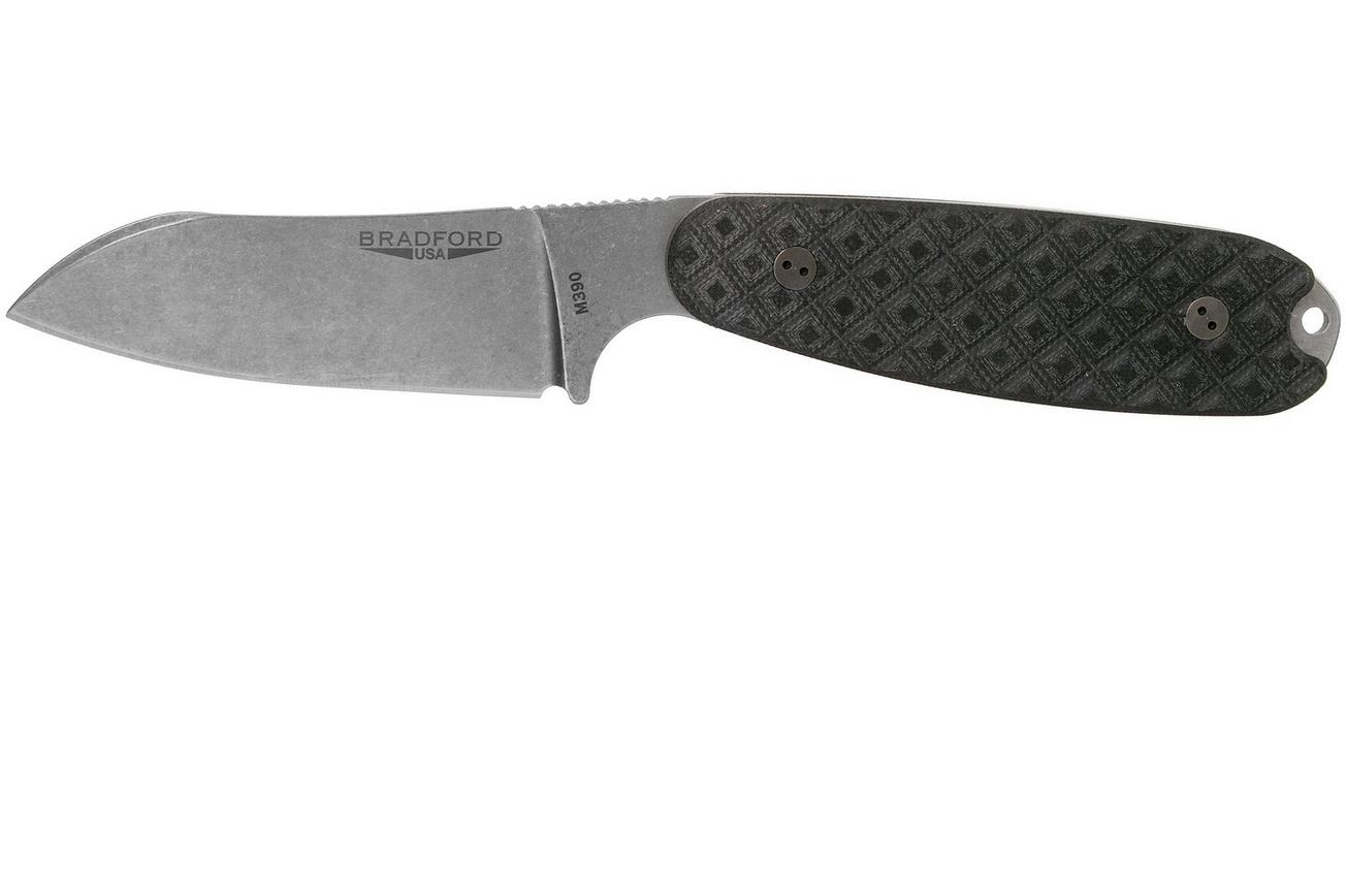 Bradford Guardian 3.5 Sheepsfoot 35SF-001-M390 Stonewash Black G10