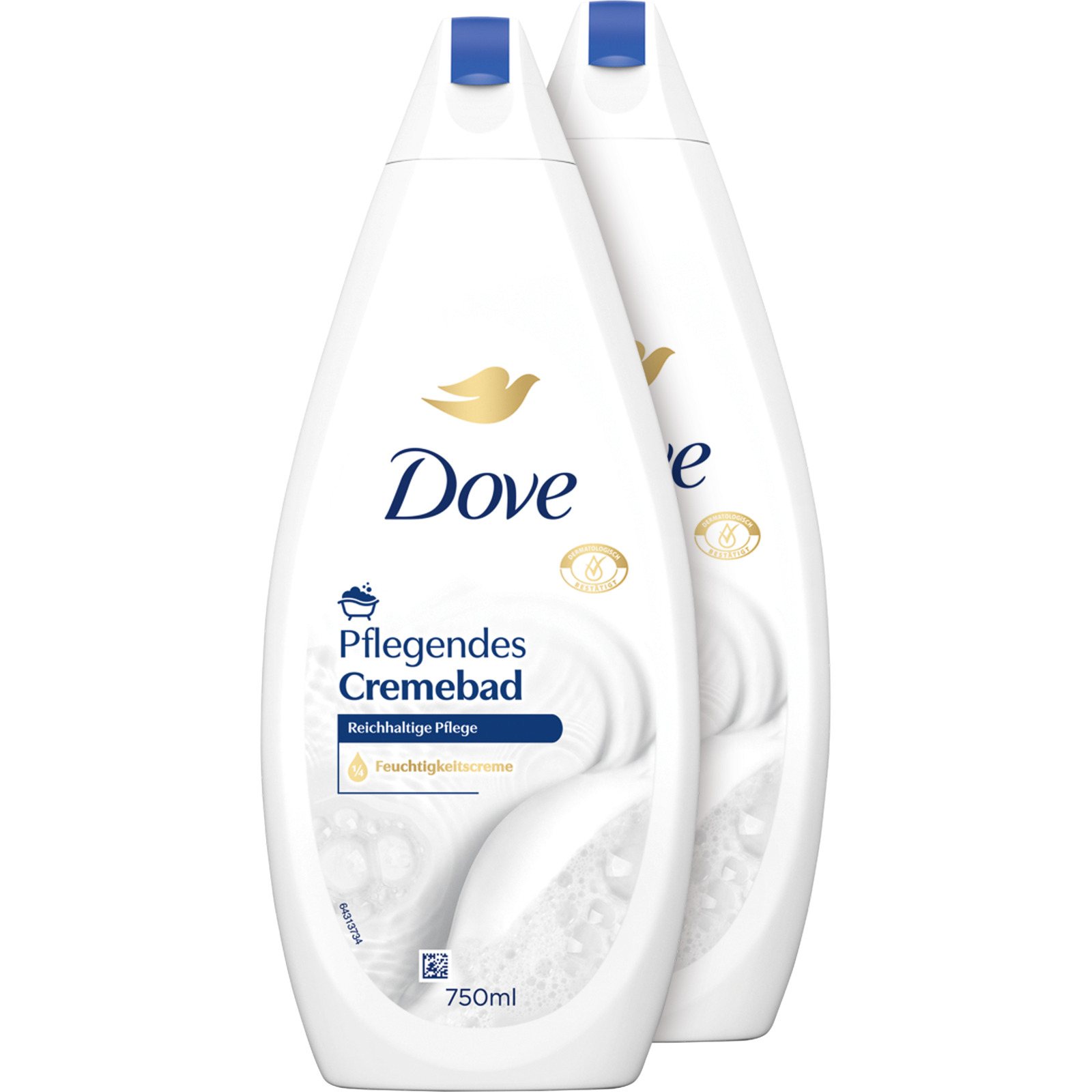 Dove Pflegendes Cremebad Reichhaltige Pflege Original 2 x 750 ml