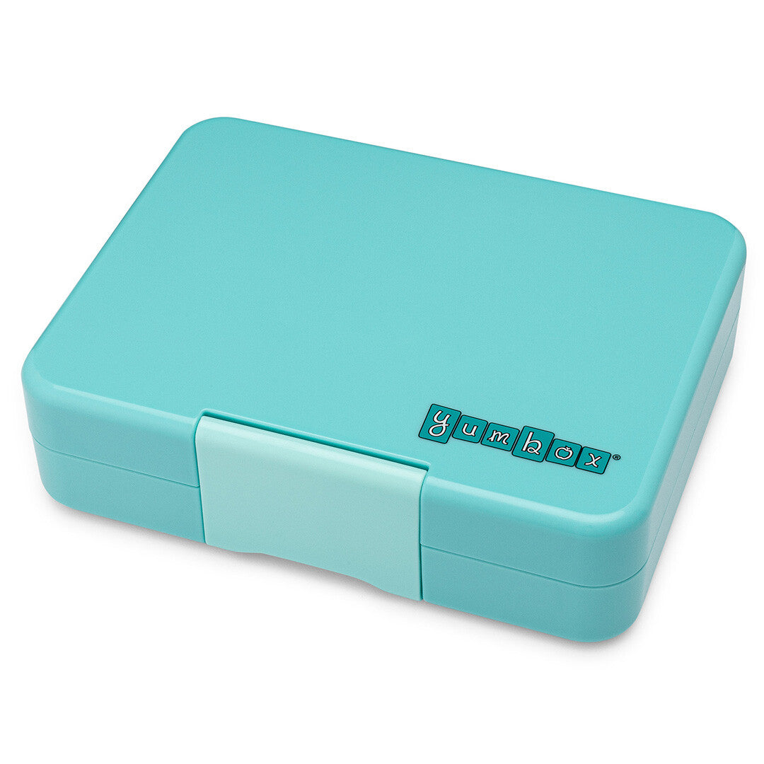 Yumbox snack lunchdoosje 3 vakken - misty aqua - rainbow