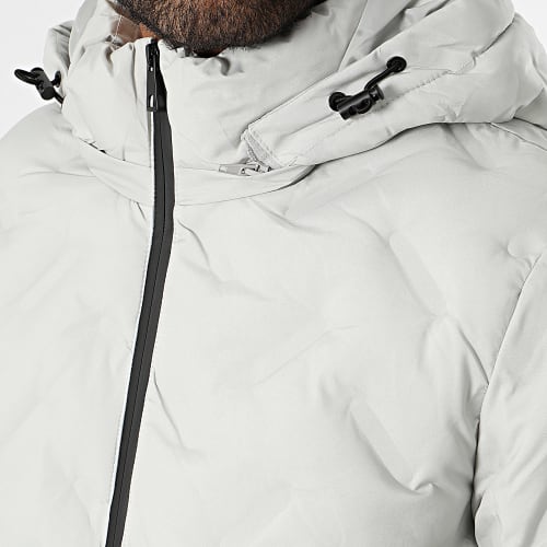 Doudoune Capuche Gris