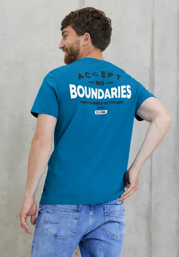 T-Shirt mit Prints - laguna blue