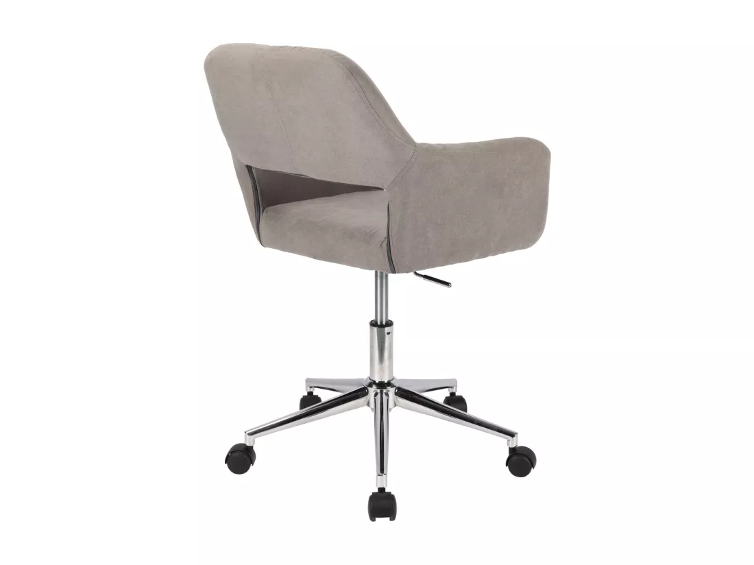 Chaise pivotante JILL réglable en hauteur avec accoudoirs et roulettes