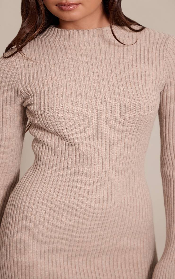 Avoine Robe En Maille Côtelée
