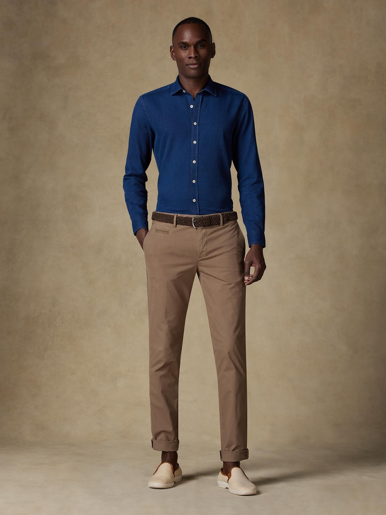 Pantalon chino taupe