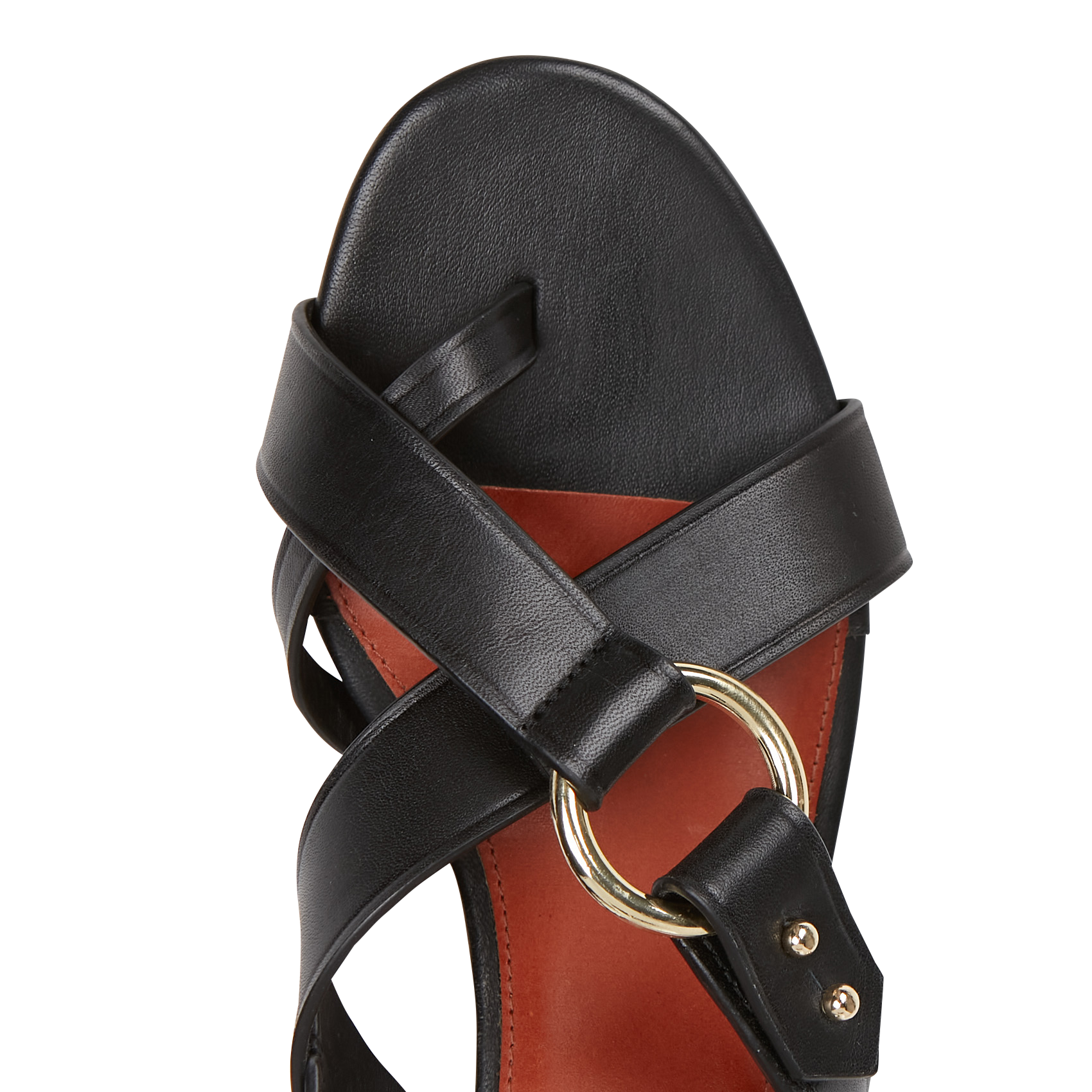 FLORENTINE - Sandales hautes en cuir | Noir