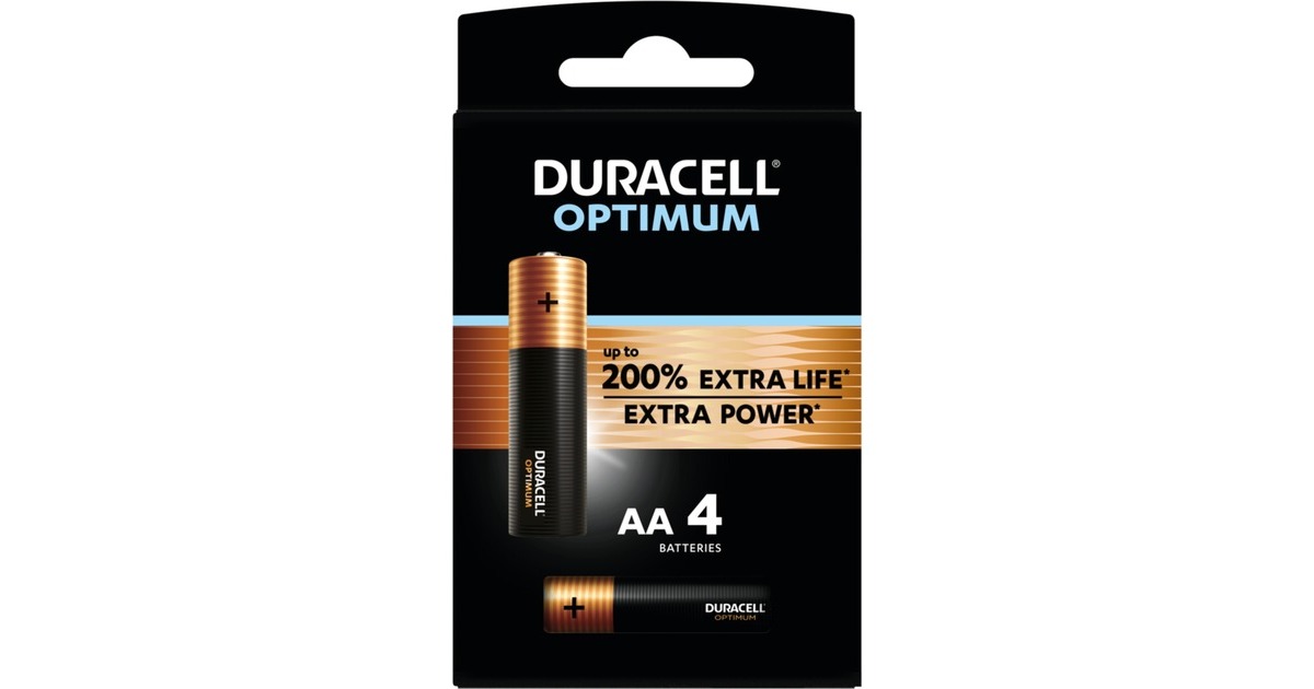 DuracellOptimum Alkaline AA-batterijen  (4 stuks)