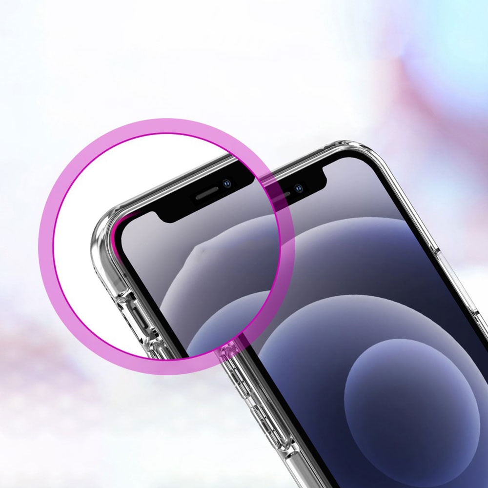 iPhone 12 Mini MagSafe Hybrid Hülle TPU Bumper Acryl Rückseite - Transparent