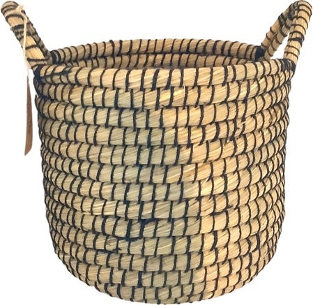 Gina Da plantenmand River zwart D 37 H 34 cm