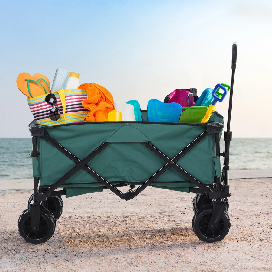 Outsunny Gerätewagen Geräumiges Design, das bis zu 70 kg tragen kann grün