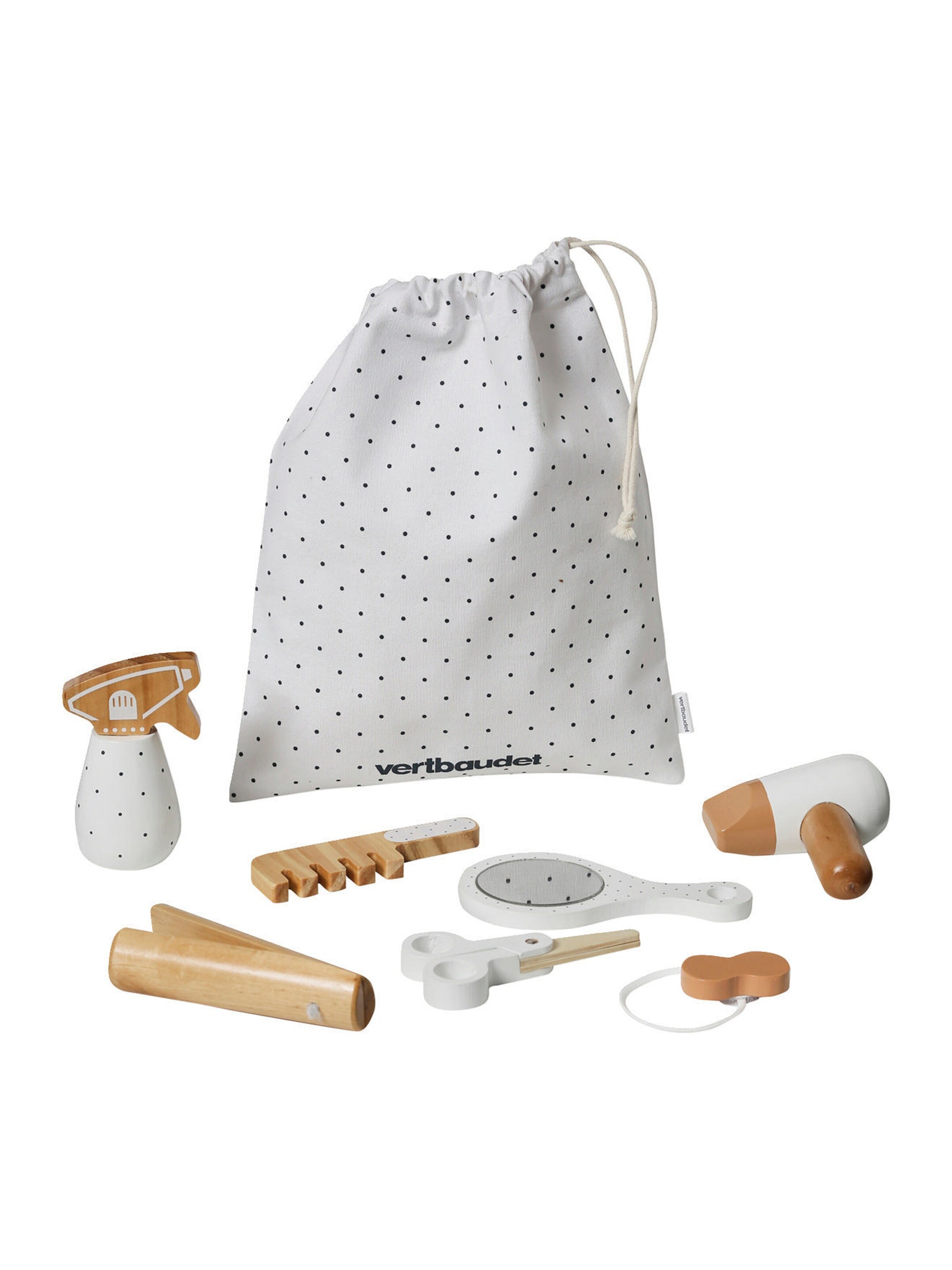 Vertbaudet Kinder Friseur-Set aus Holz FSC® mehrfarbig