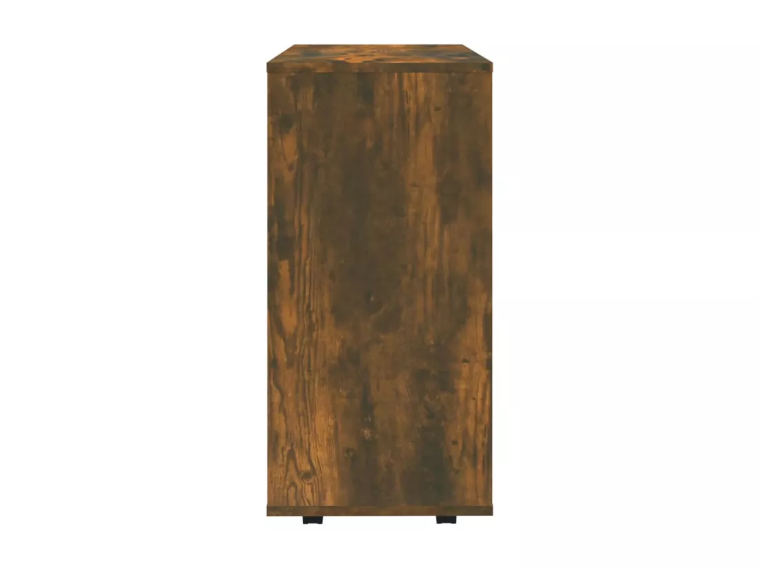 Armoire roulante Chêne fumé 60x35x75 cm Bois d'ingénierie