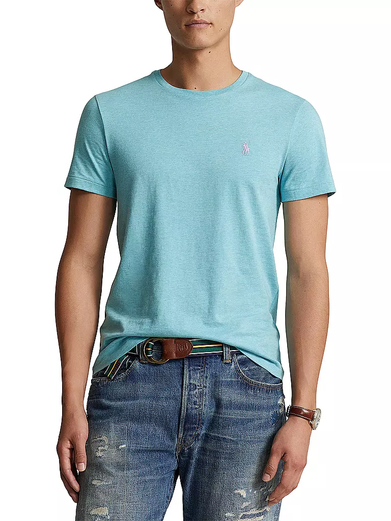 POLO RALPH LAUREN T-Shirt Custom Slim Fit türkis
