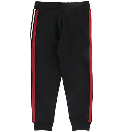 Moncler Sweatpants - Sort m. Rød Stribe