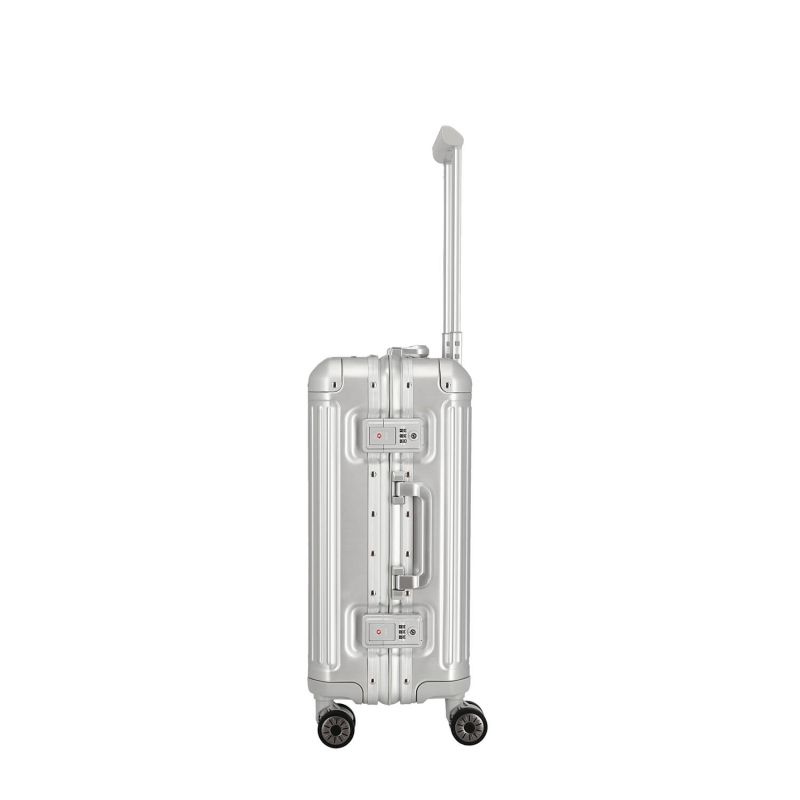 Valise cabine rigide Next Aluminium 55 cm Argent
