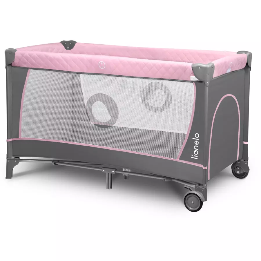 lionelo Reisebett Flower Flamingo