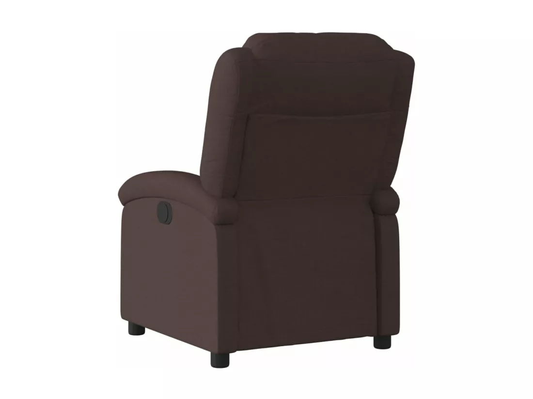 Fauteuil inclinable Marron foncé Tissu
