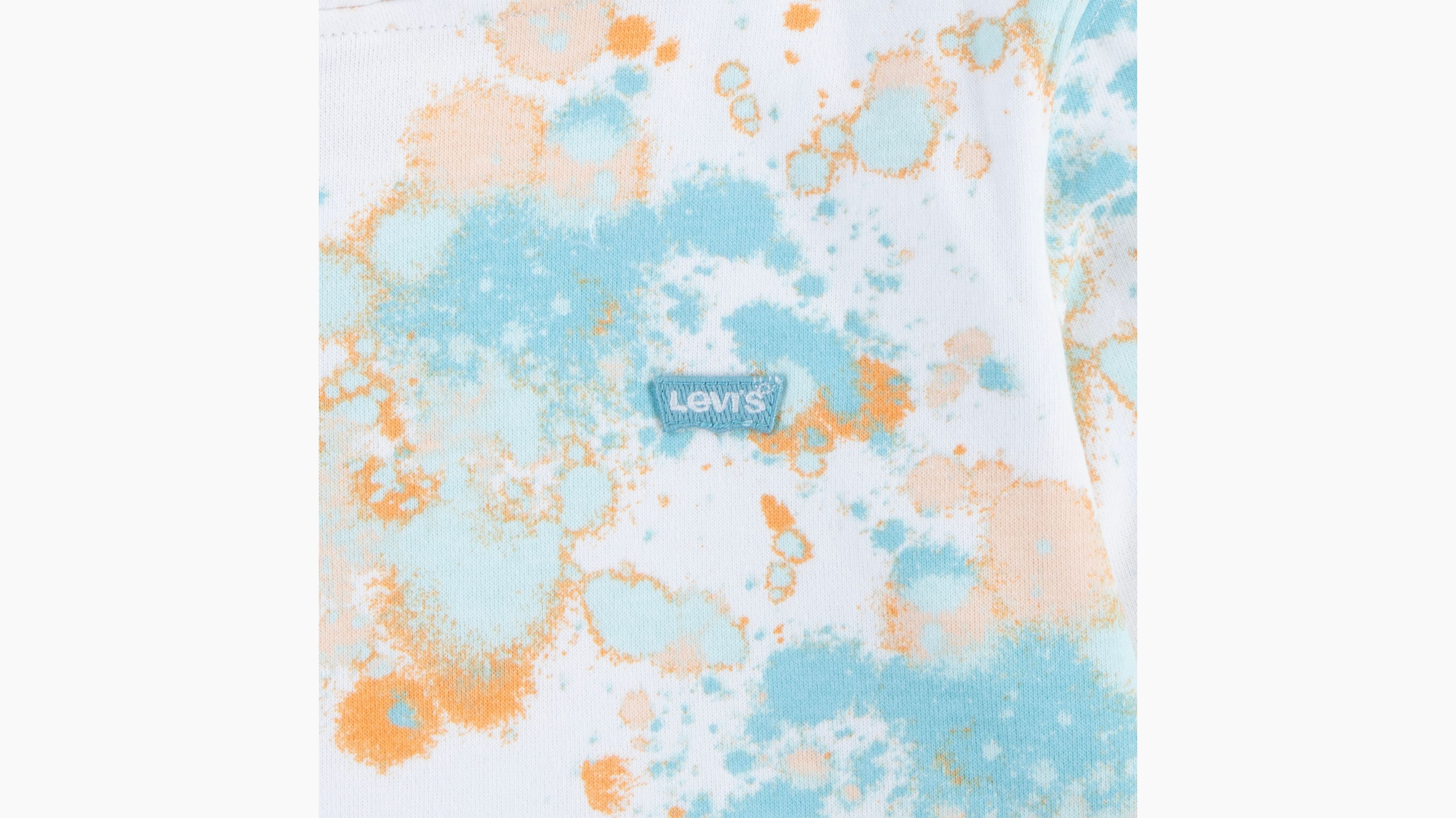 Enfant sweat-shirt à capuche Splatter Print - Bright White - Blanc