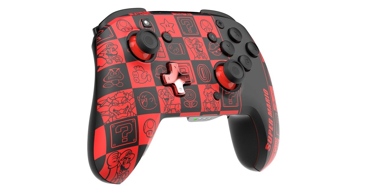 PDPWireless Controller - Rematch Glow  (Rood/zwart, Nintendo Switch, Nintendo Switch - OLED, Nintendo Switch Lite)