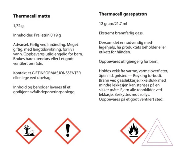 ThermaCELL Mot Mygg Refill R10