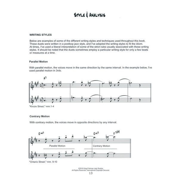 Greg Fishman Jazz Jazz Saxophone Duets 3